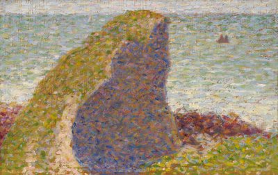 Study for Le Bec du Hoc, Grandcamp by Georges Seurat